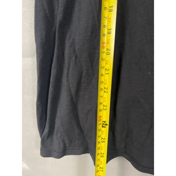 Athleta Women Tank Top Size Large Ribbed Draped Scoop Neck - Picture 3 of 6